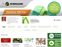 Tablet Screenshot of ingenierosagronomos.cl